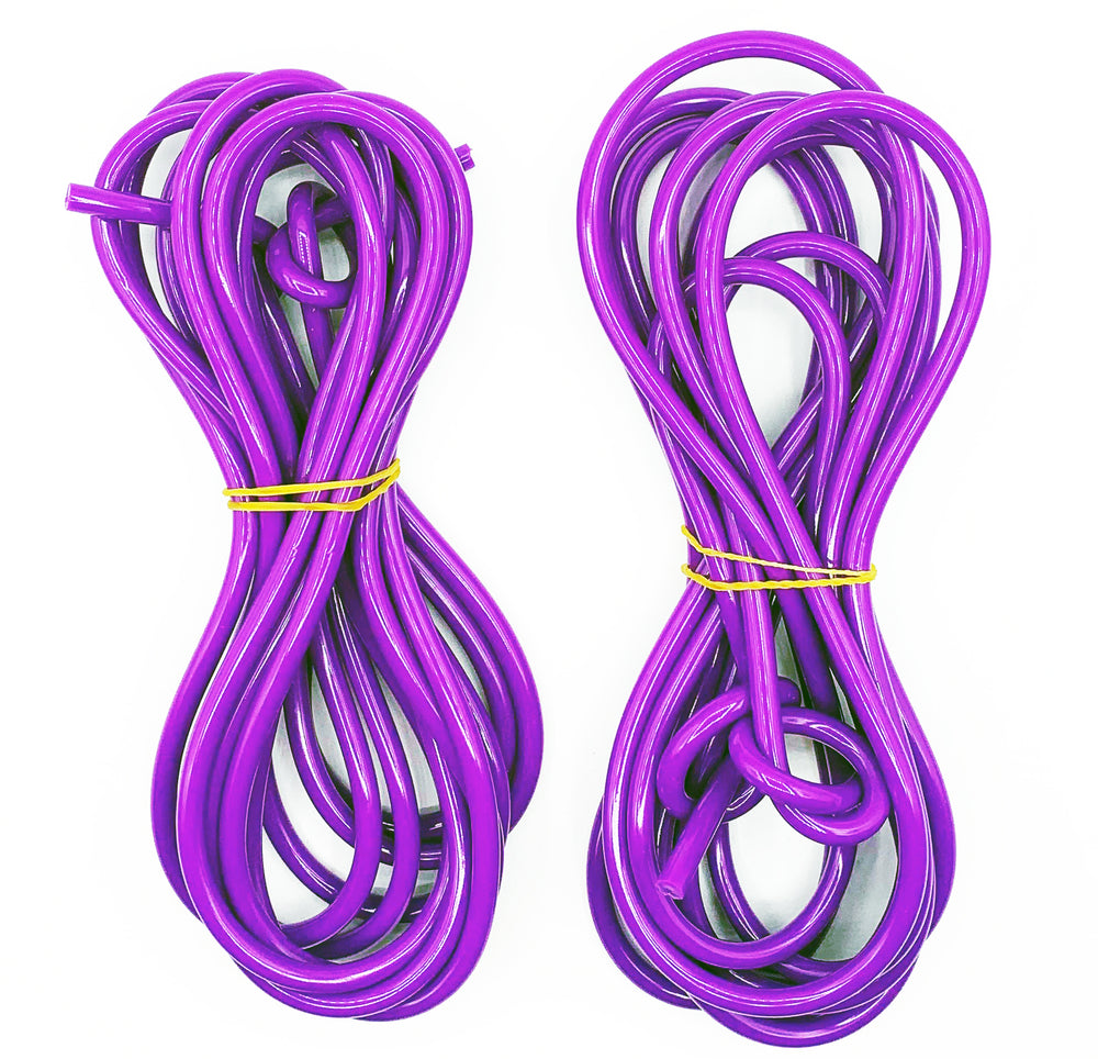 Street Ropez Double Dutch Ropes with Knotted Ends-(Purple) Set of 2 Ropes